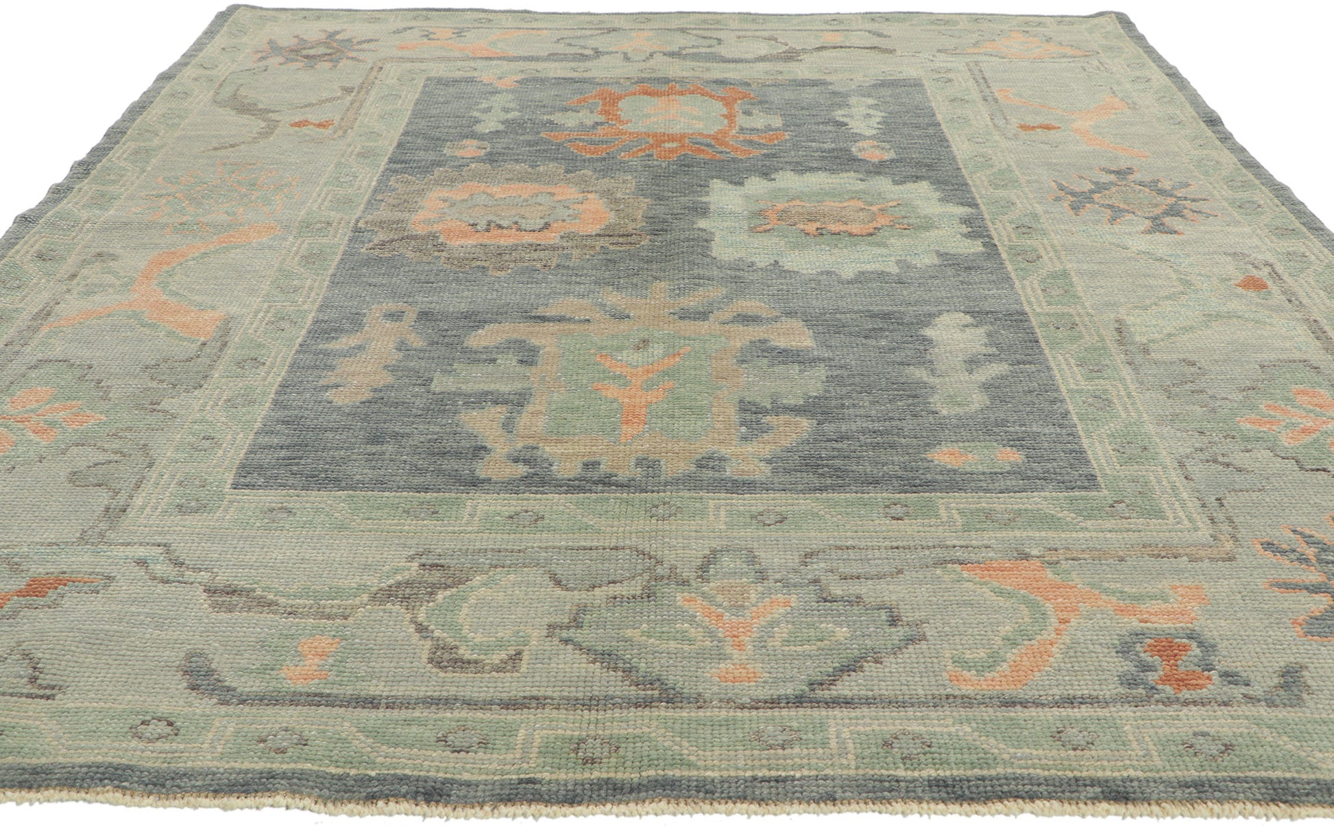 6 x 7 Contemporary Turkish Oushak Rug 53816