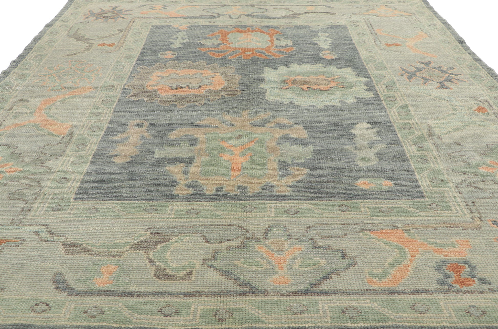 6 x 7 Contemporary Turkish Oushak Rug 53816