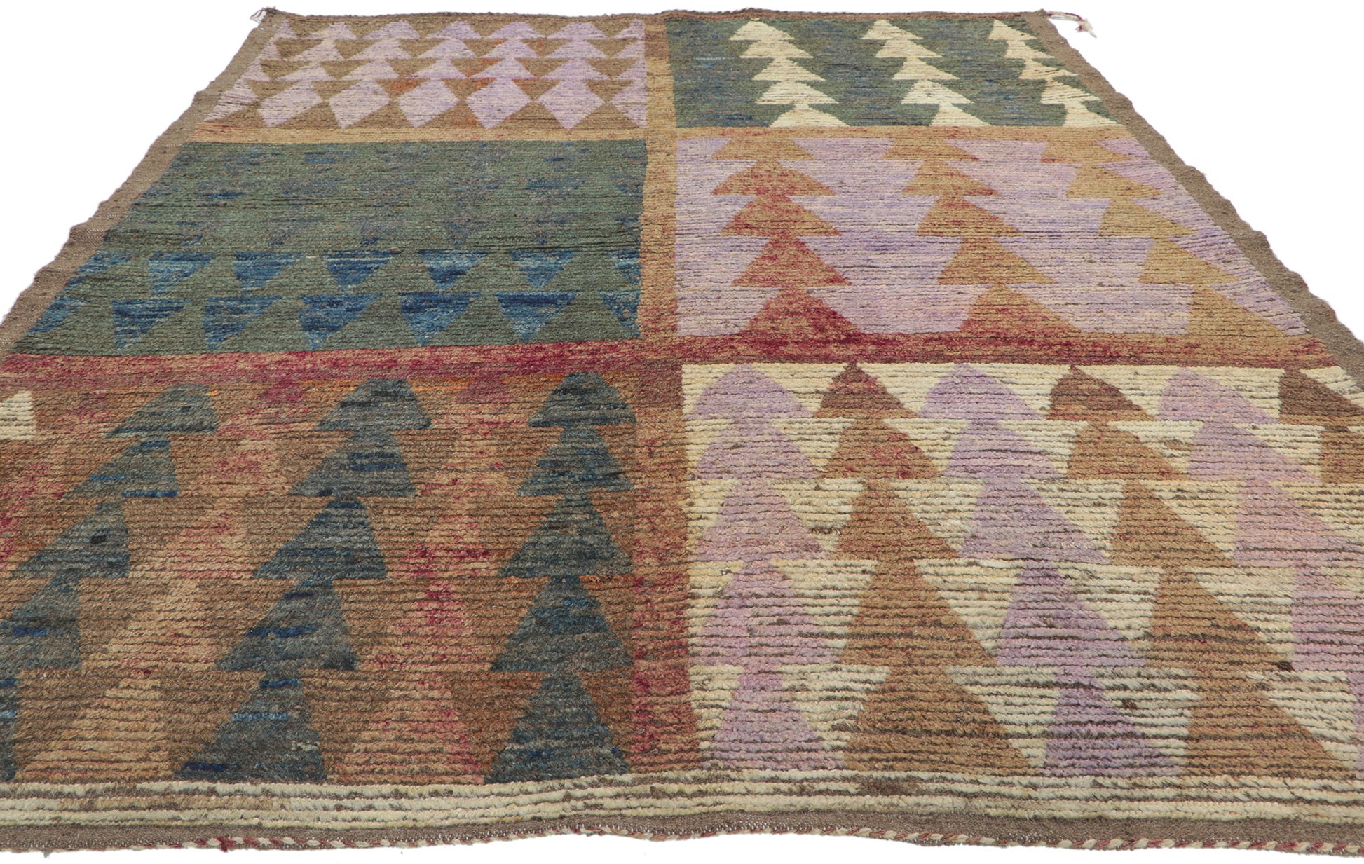 6 x 8 Earth-Tone Moroccan Rug 80785