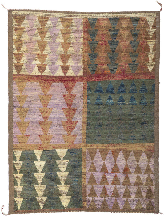 6 x 8 Earth-Tone Moroccan Rug 80785