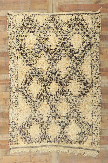 6 x 8 Vintage Moroccan Beni Ourain Rug 78391