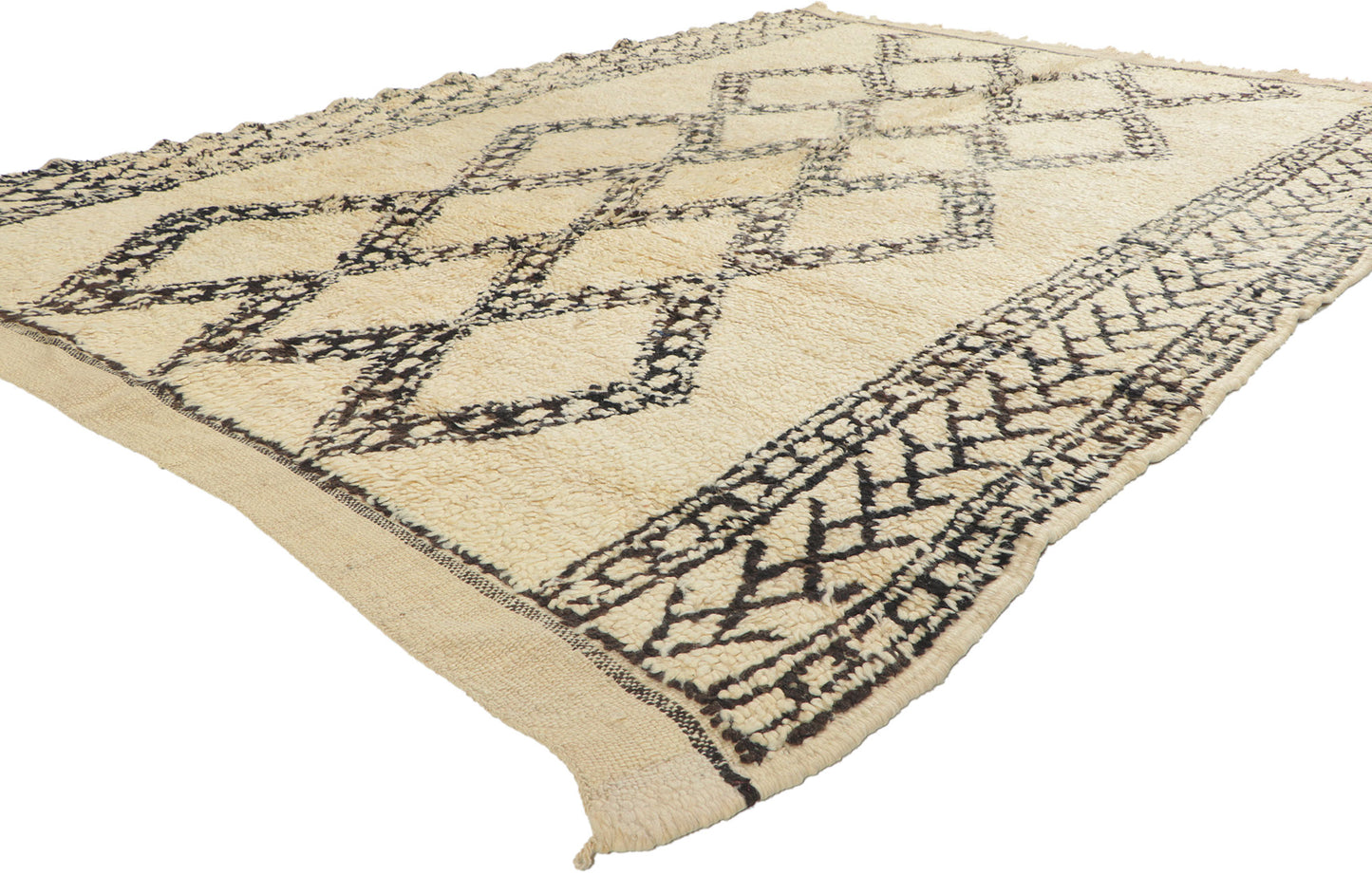 6 x 8 Vintage Moroccan Beni Ourain Rug 78396
