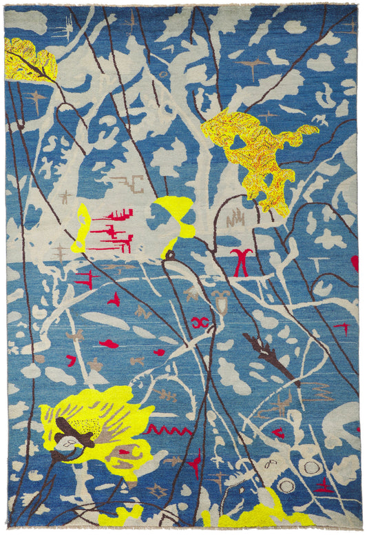6 x 9 Joan Miro Style Abstract Rug 80742
