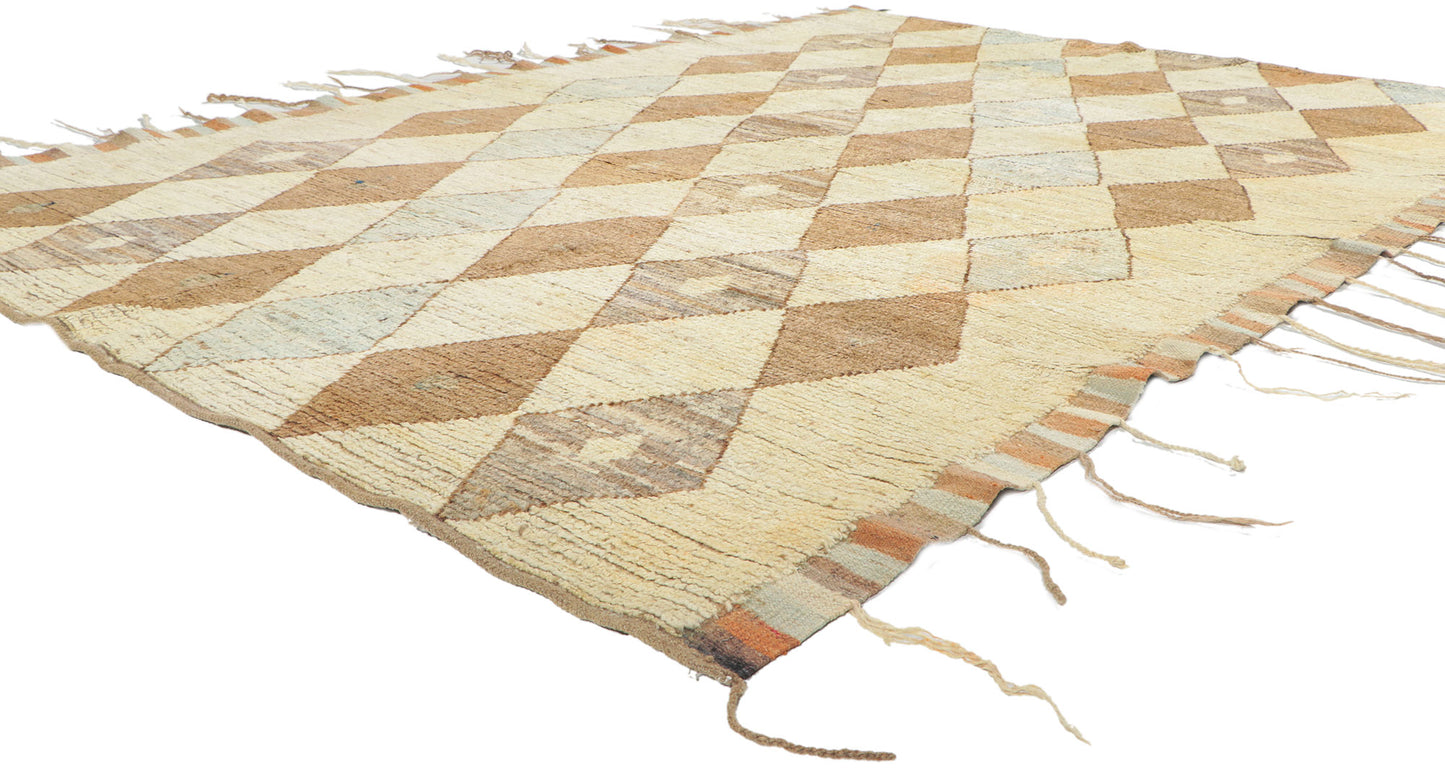 6 x 9 Earth-Tone Moroccan Rug 80784