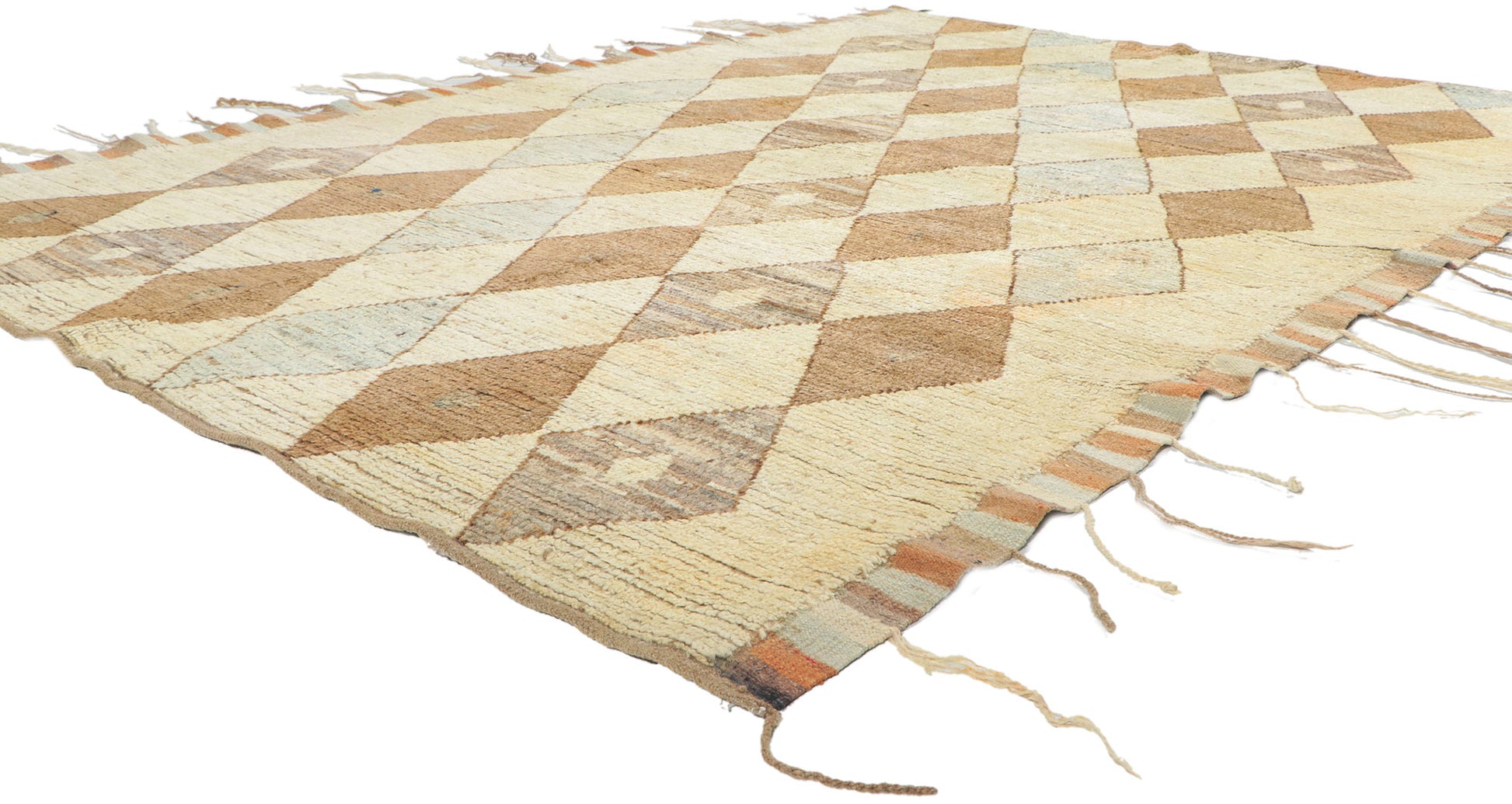 6 x 9 Earth-Tone Moroccan Rug 80784