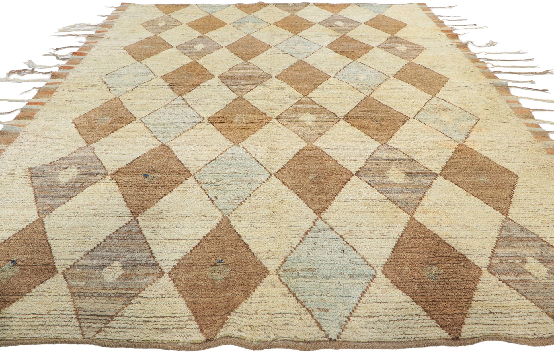6 x 9 Earth-Tone Moroccan Rug 80784