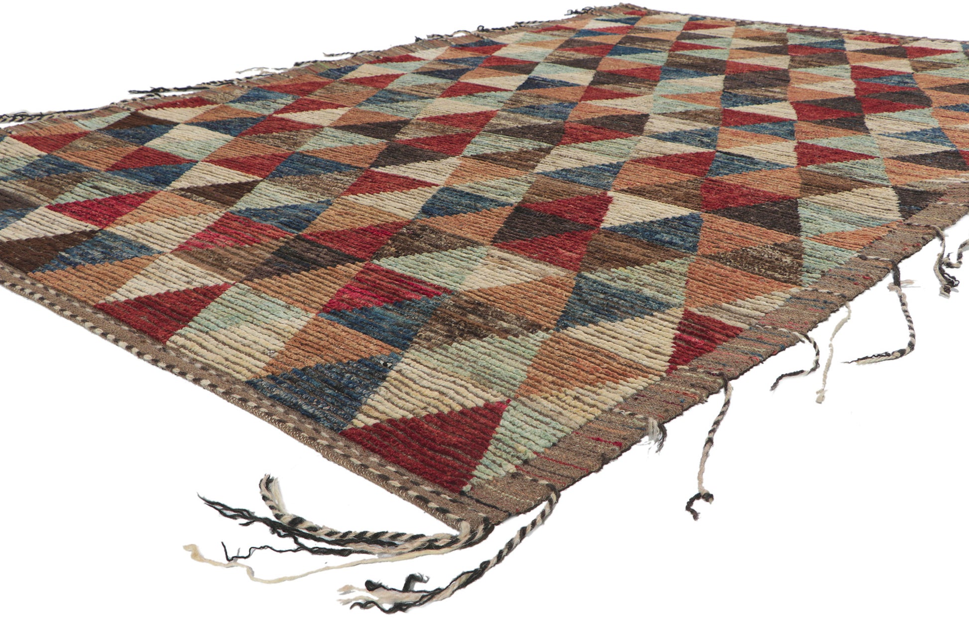 6 x 9 Earth-Tone Moroccan Rug 80787