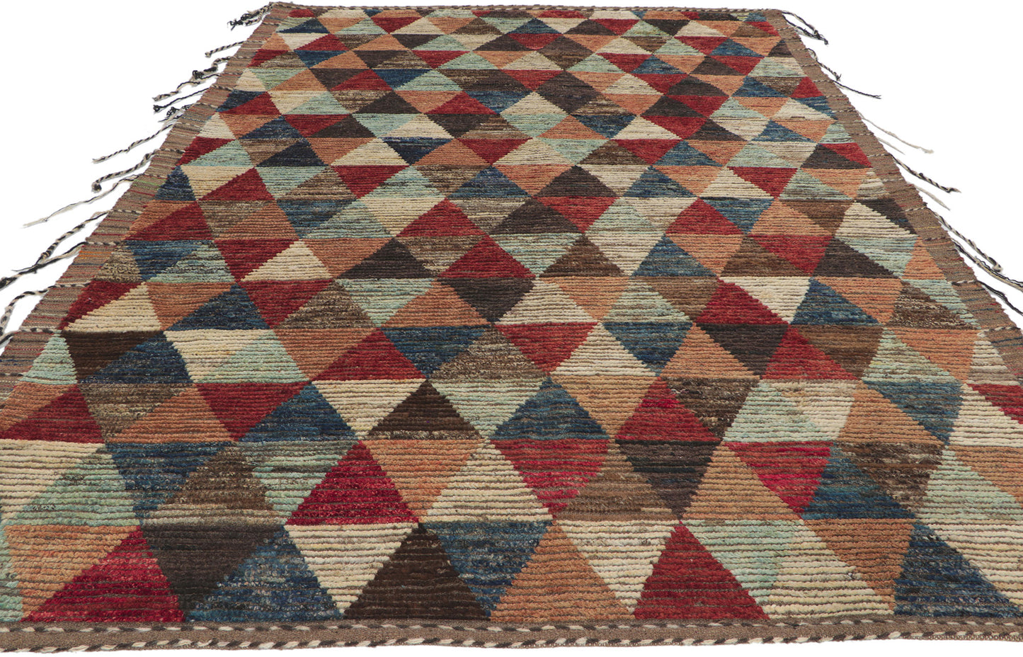 6 x 9 Earth-Tone Moroccan Rug 80787