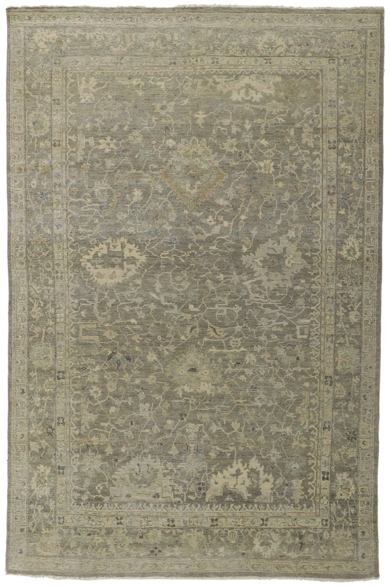 6 x 9 Vintage-Inspired Oushak Rug 30839