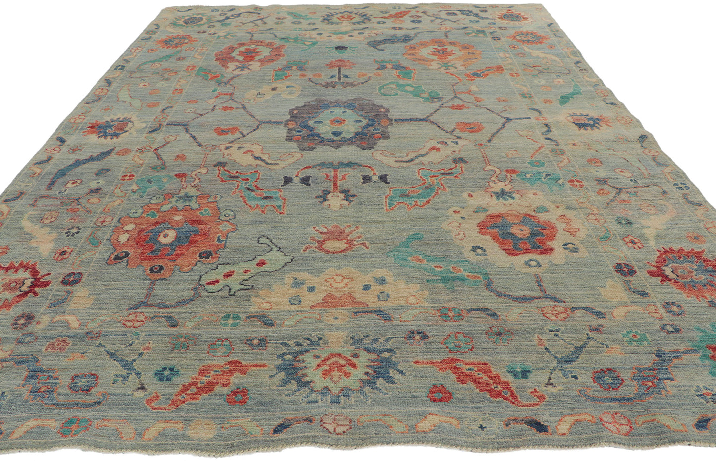 6 x 9 Colorful Oushak Rug 80889