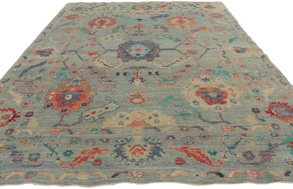 6 x 9 Colorful Oushak Rug 80889