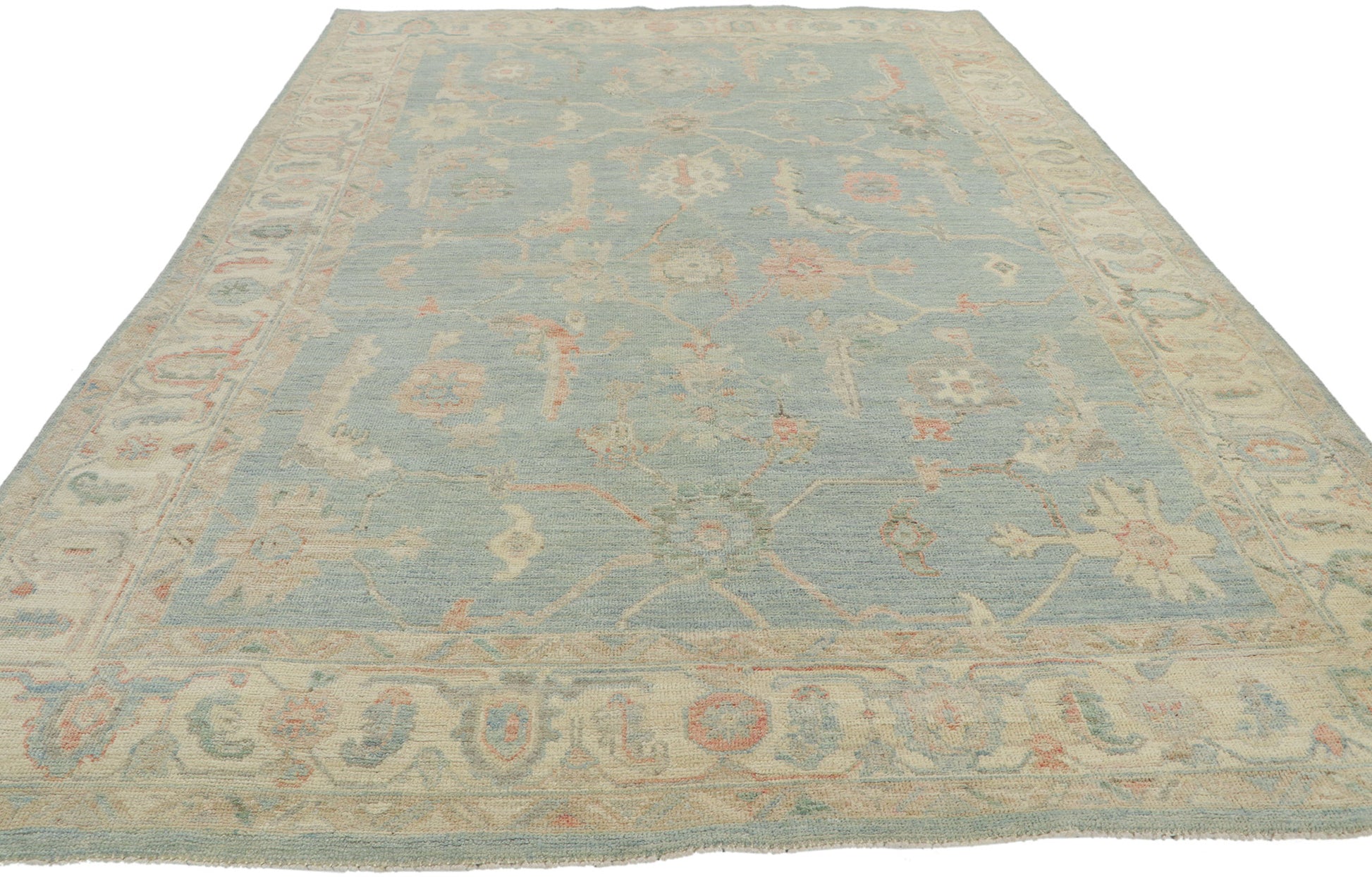 6 x 9 Colorful Oushak Rug 80892