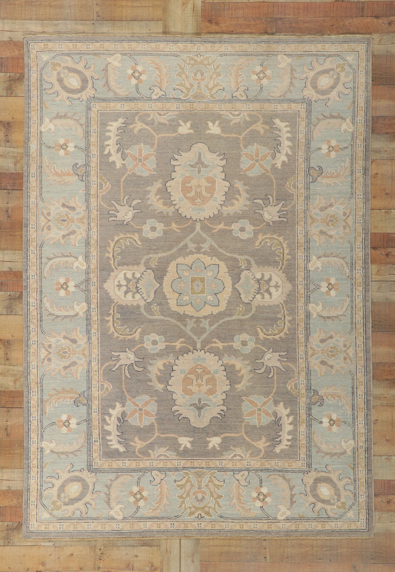 6 x 9 Vintage-Inspired Oushak Rug 80941