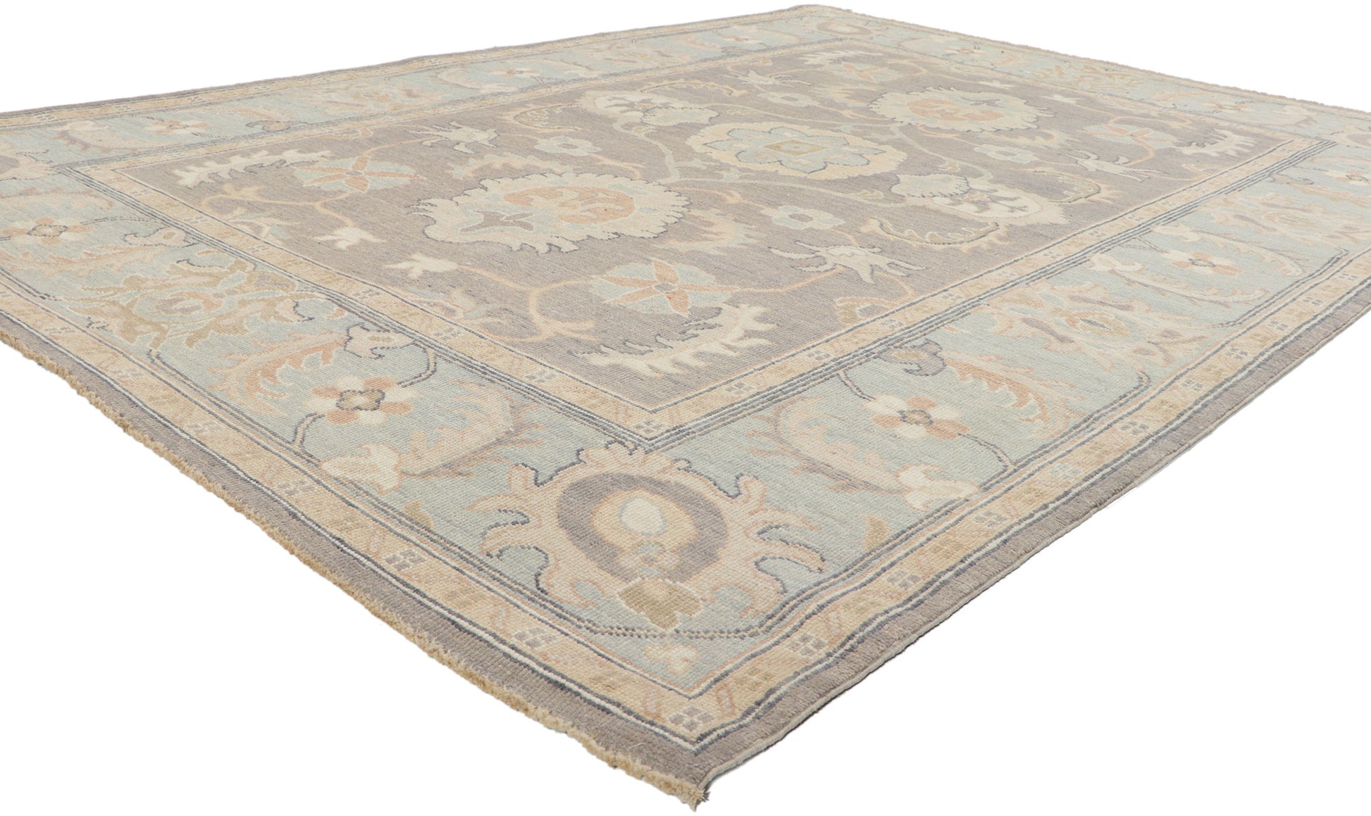 6 x 9 Vintage-Inspired Oushak Rug 80941