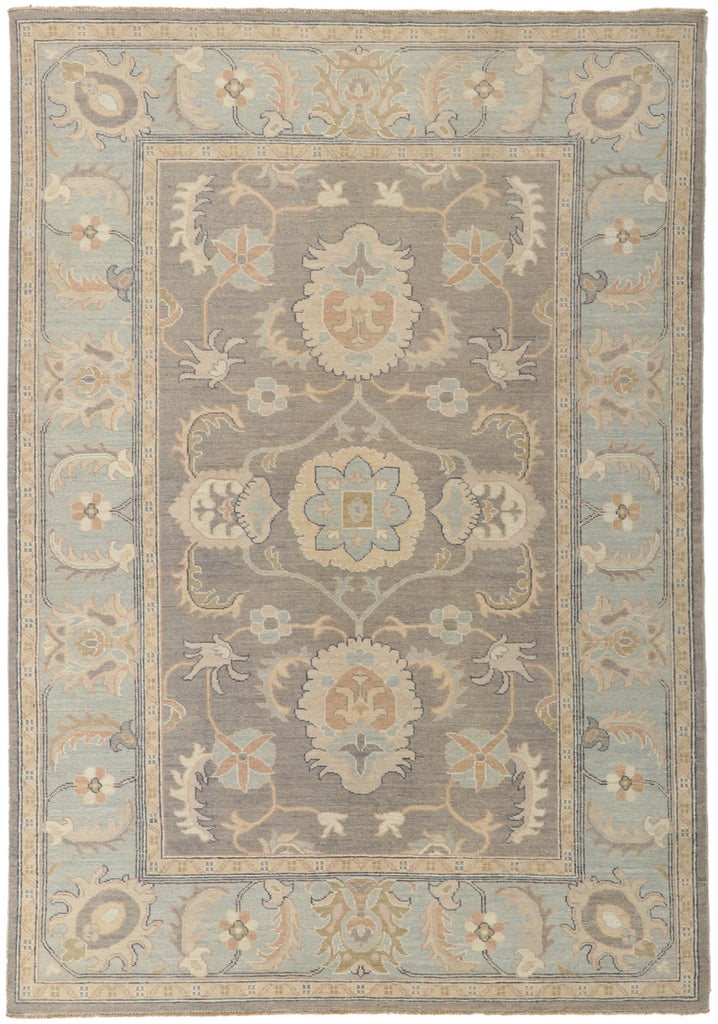 6 x 9 Vintage-Inspired Oushak Rug 80941