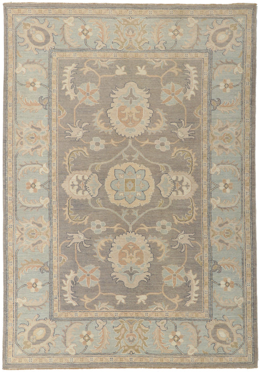 6 x 9 Vintage-Inspired Oushak Rug 80941