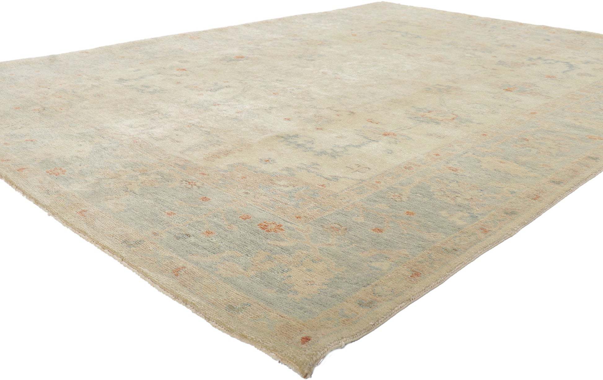 6 x 9 Vintage-Inspired Oushak Rug 30139
