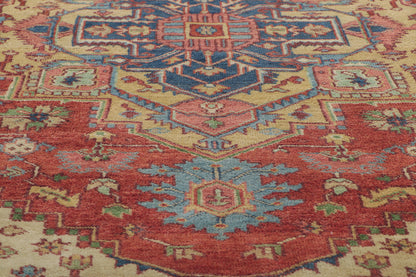 6 x 9 Vintage Indian Heriz Rug 78345
