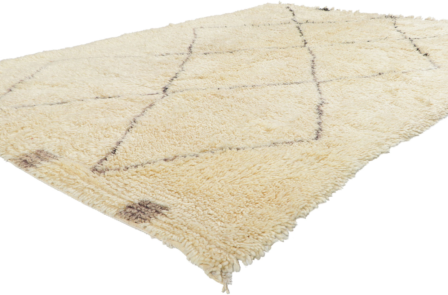 6 x 9 Vintage Moroccan Beni Ourain Rug 78394
