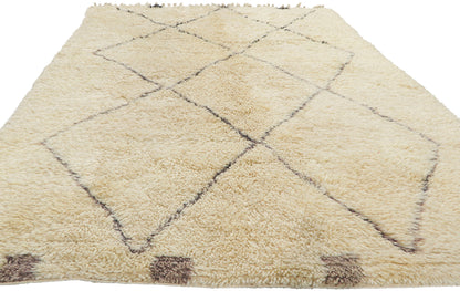 6 x 9 Vintage Moroccan Beni Ourain Rug 78394