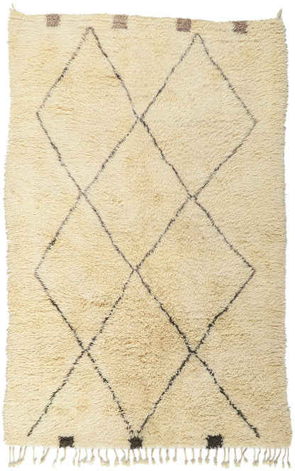 6 x 9 Vintage Moroccan Beni Ourain Rug 78394