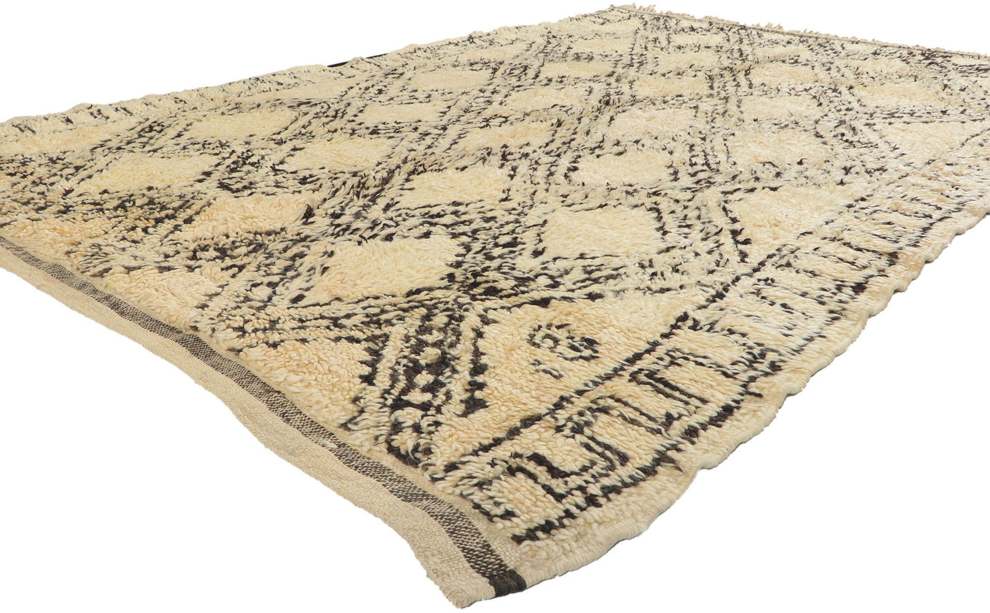 6 x 9 Vintage Moroccan Beni Ourain Rug 78395