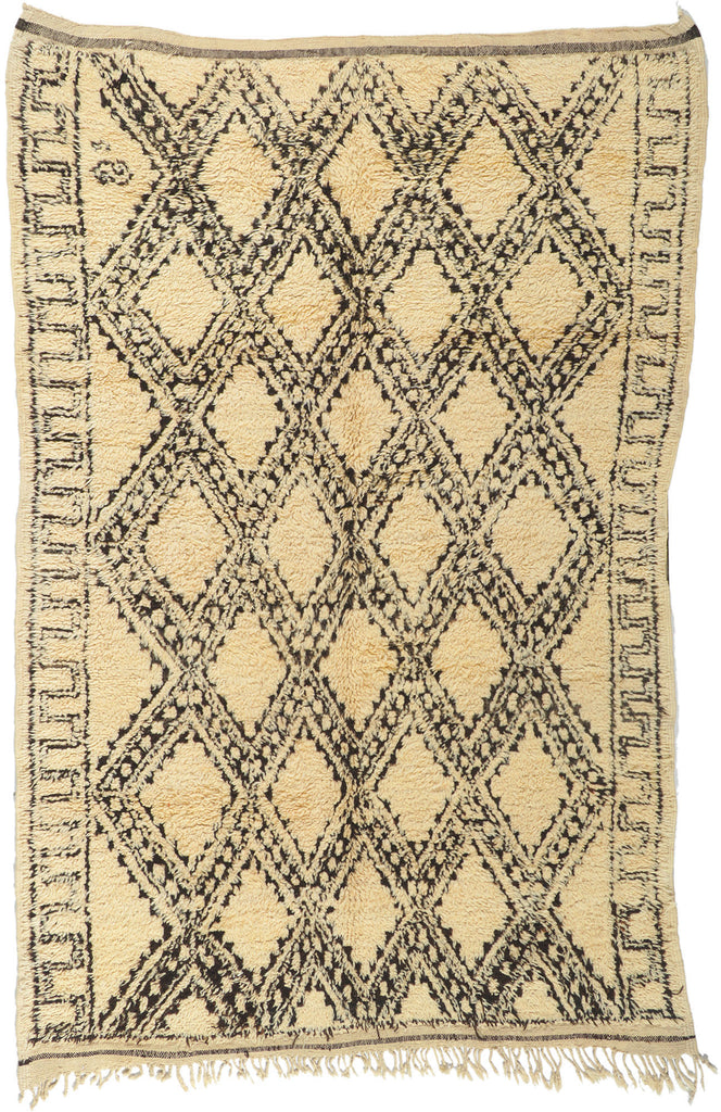 6 x 9 Vintage Moroccan Beni Ourain Rug 78395