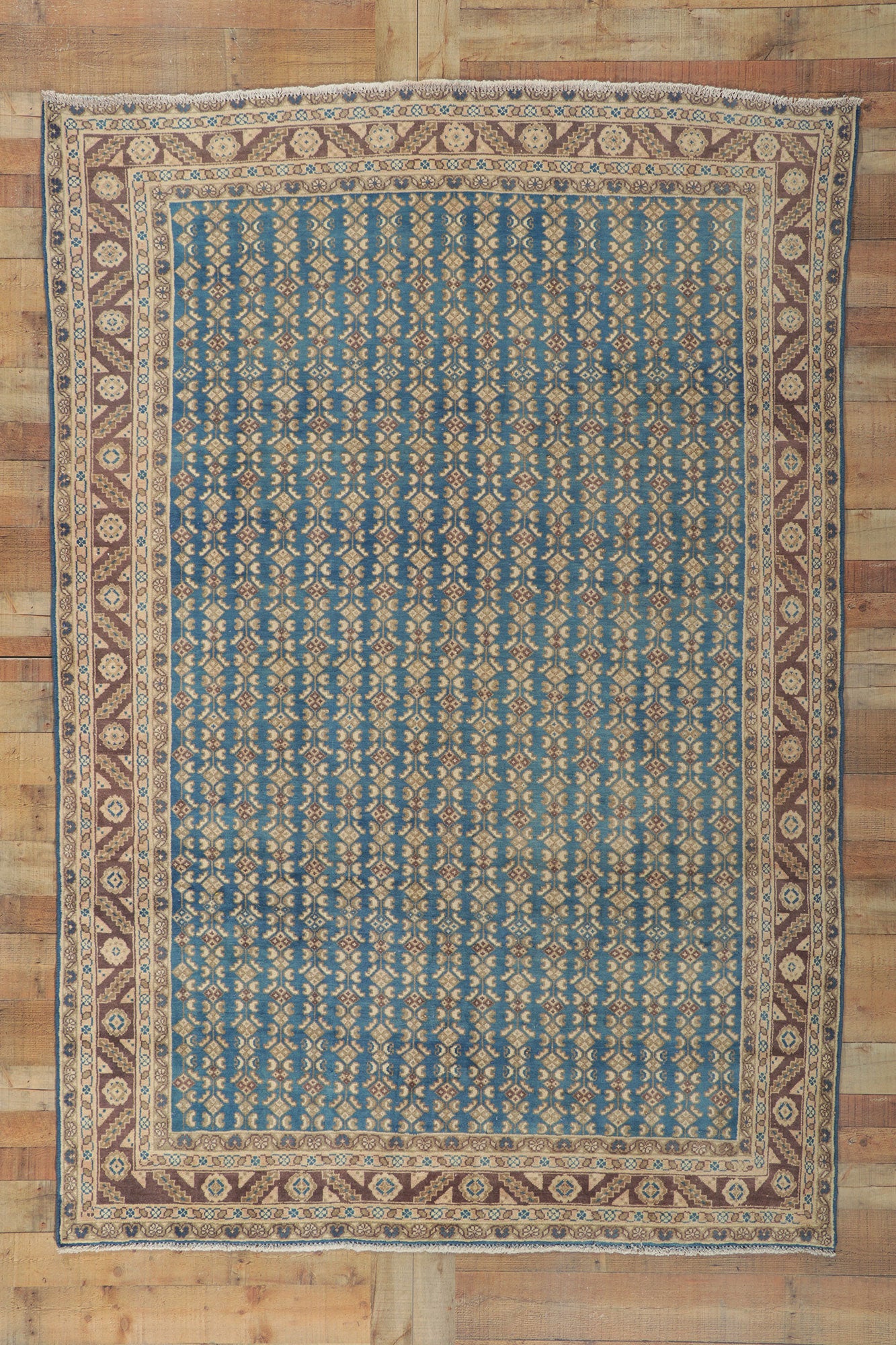 6 x 9 Vintage Persian Hamadan Rug 61139