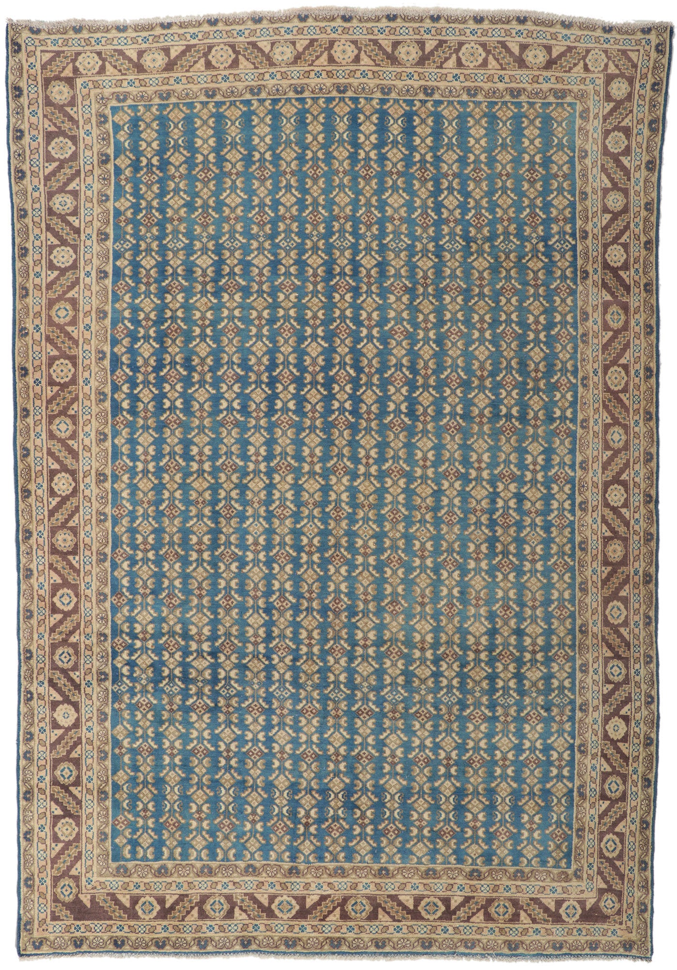 6 x 9 Vintage Persian Hamadan Rug 61139