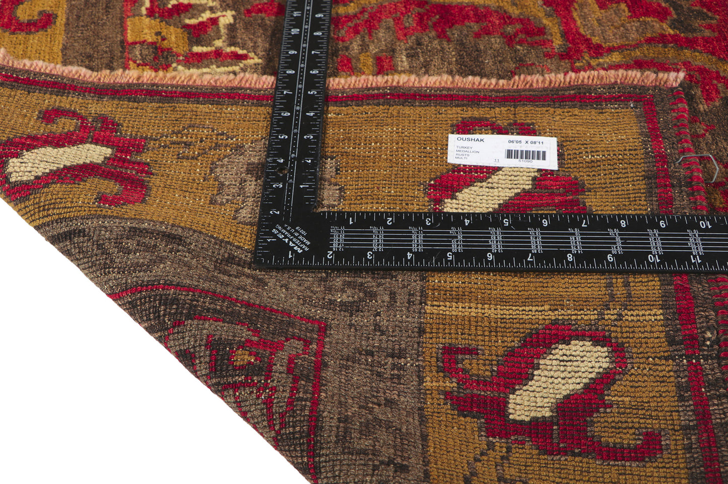 6 x 9 Vintage Turkish Oushak Rug 51090