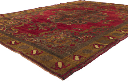6 x 9 Vintage Turkish Oushak Rug 51090