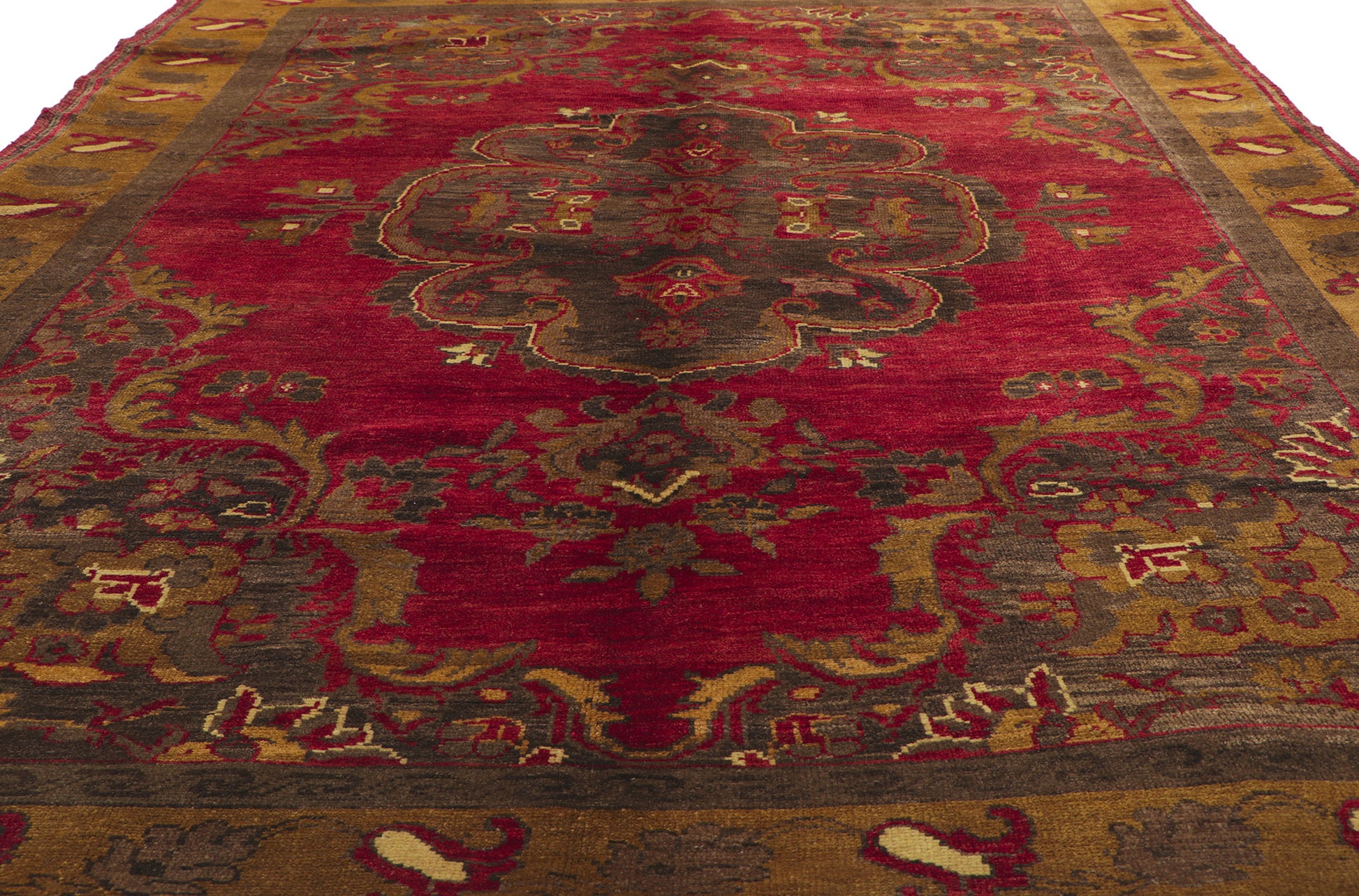 6 x 9 Vintage Turkish Oushak Rug 51090
