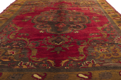 6 x 9 Vintage Turkish Oushak Rug 51090