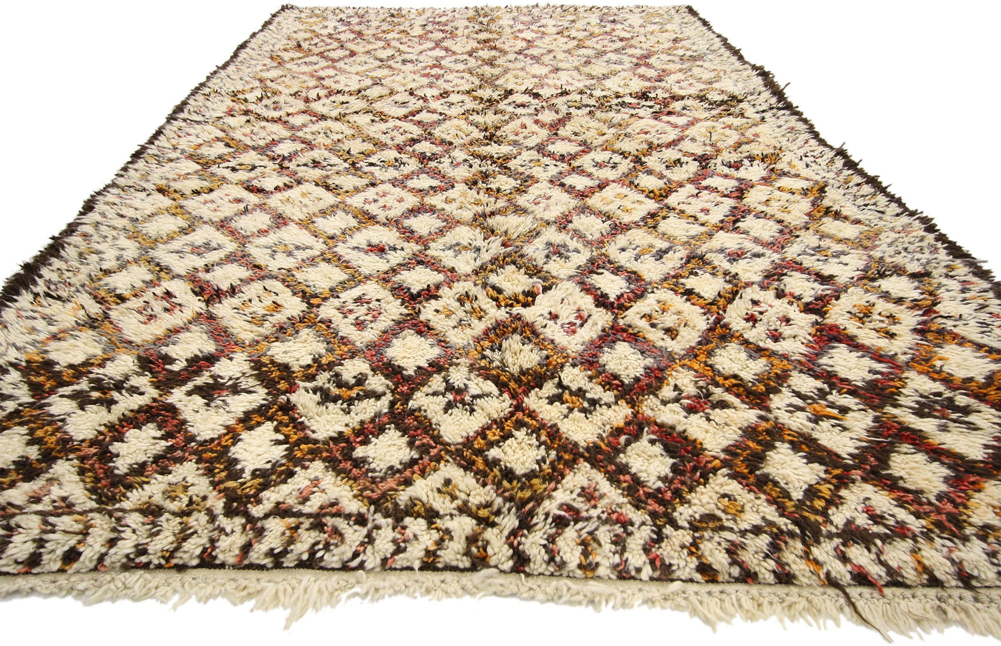 6 x 10 Vintage Moroccan Beni Ourain Rug 20690