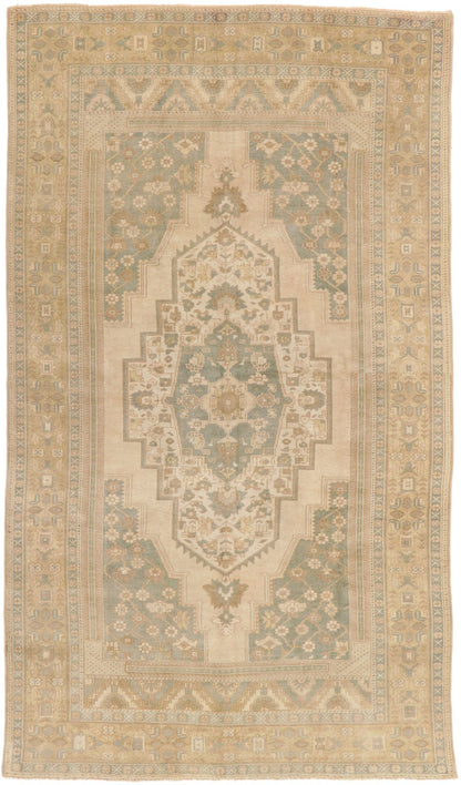 6 x 10 Vintage Turkish Oushak Rug 53687