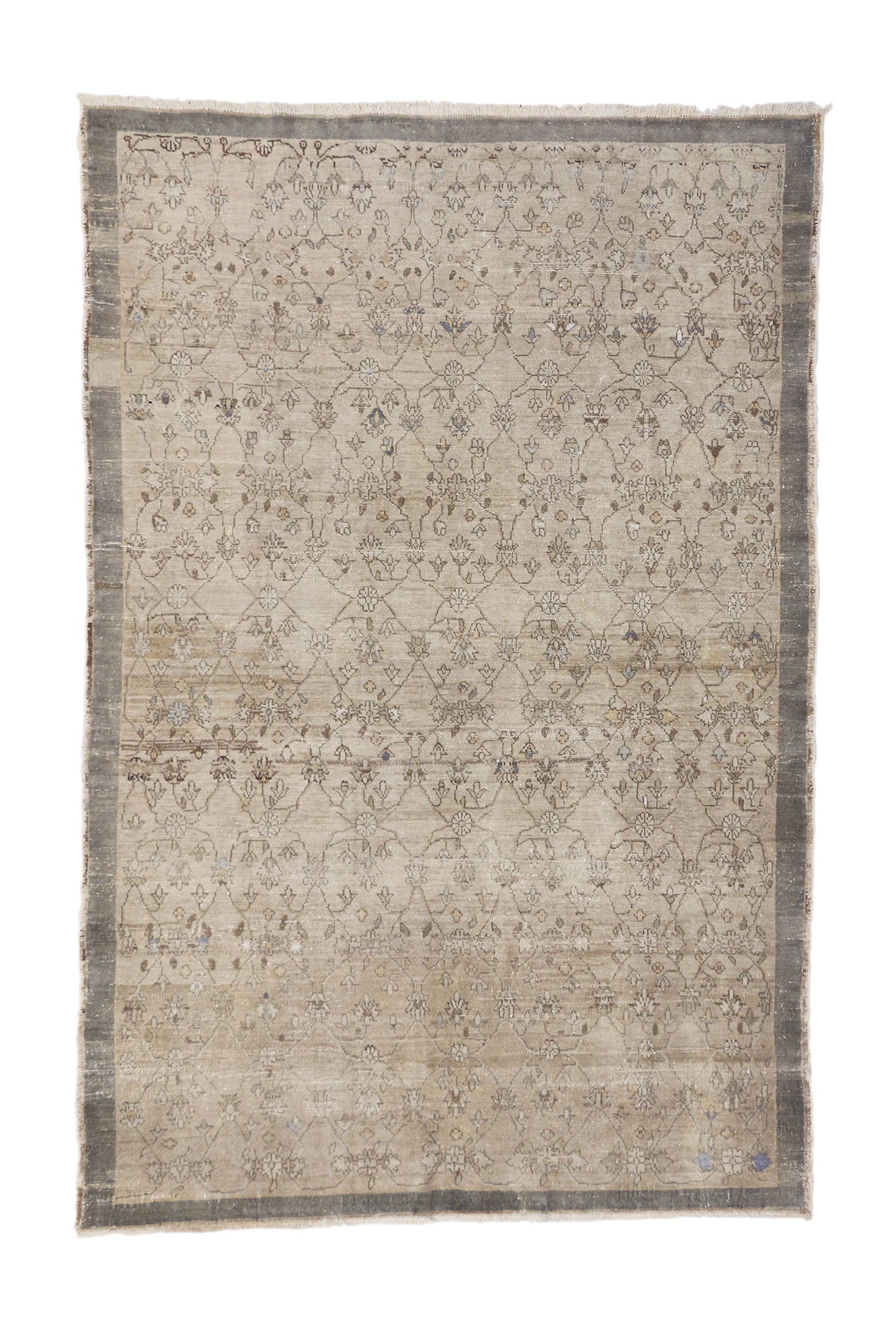 6 x 10 Vintage Turkish Oushak Rug 52044