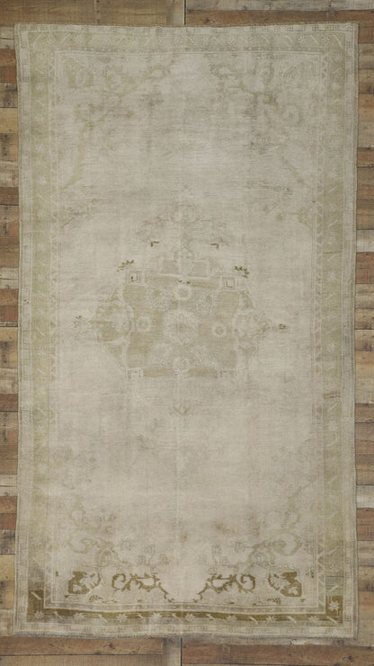 6 x 10 Vintage Turkish Oushak Rug 52477