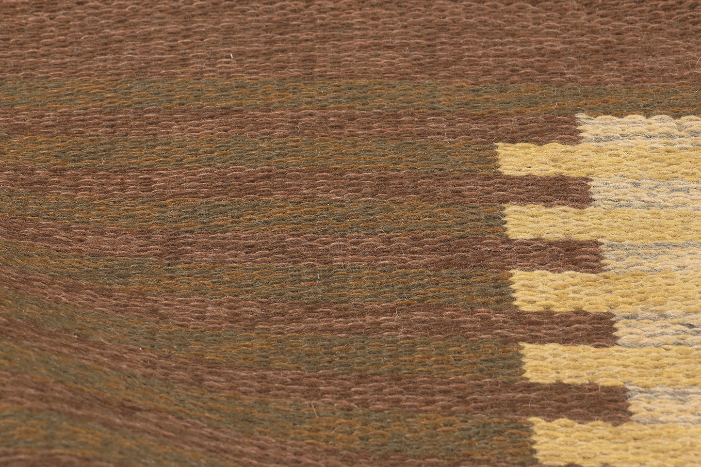 6 x 10 Carl Malmsten Vintage Swedish Rollakan Rug 78609
