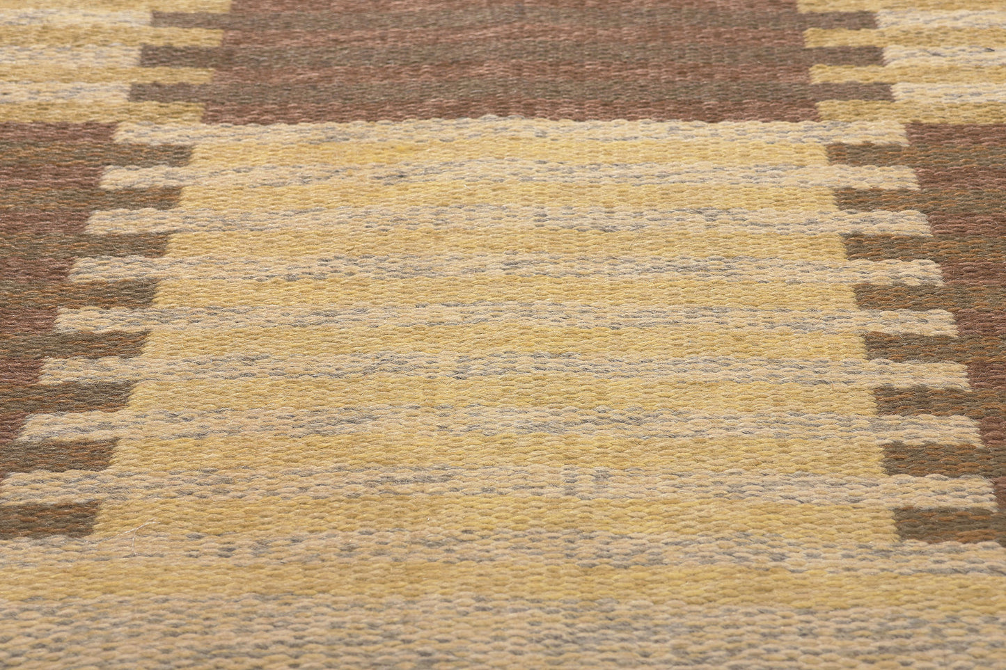6 x 10 Carl Malmsten Vintage Swedish Rollakan Rug 78609