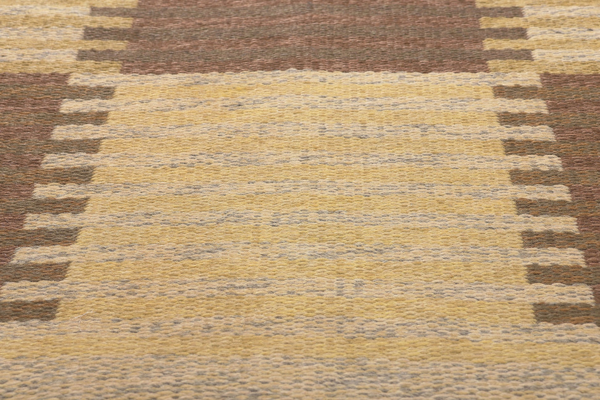 6 x 10 Carl Malmsten Vintage Swedish Rollakan Rug 78609
