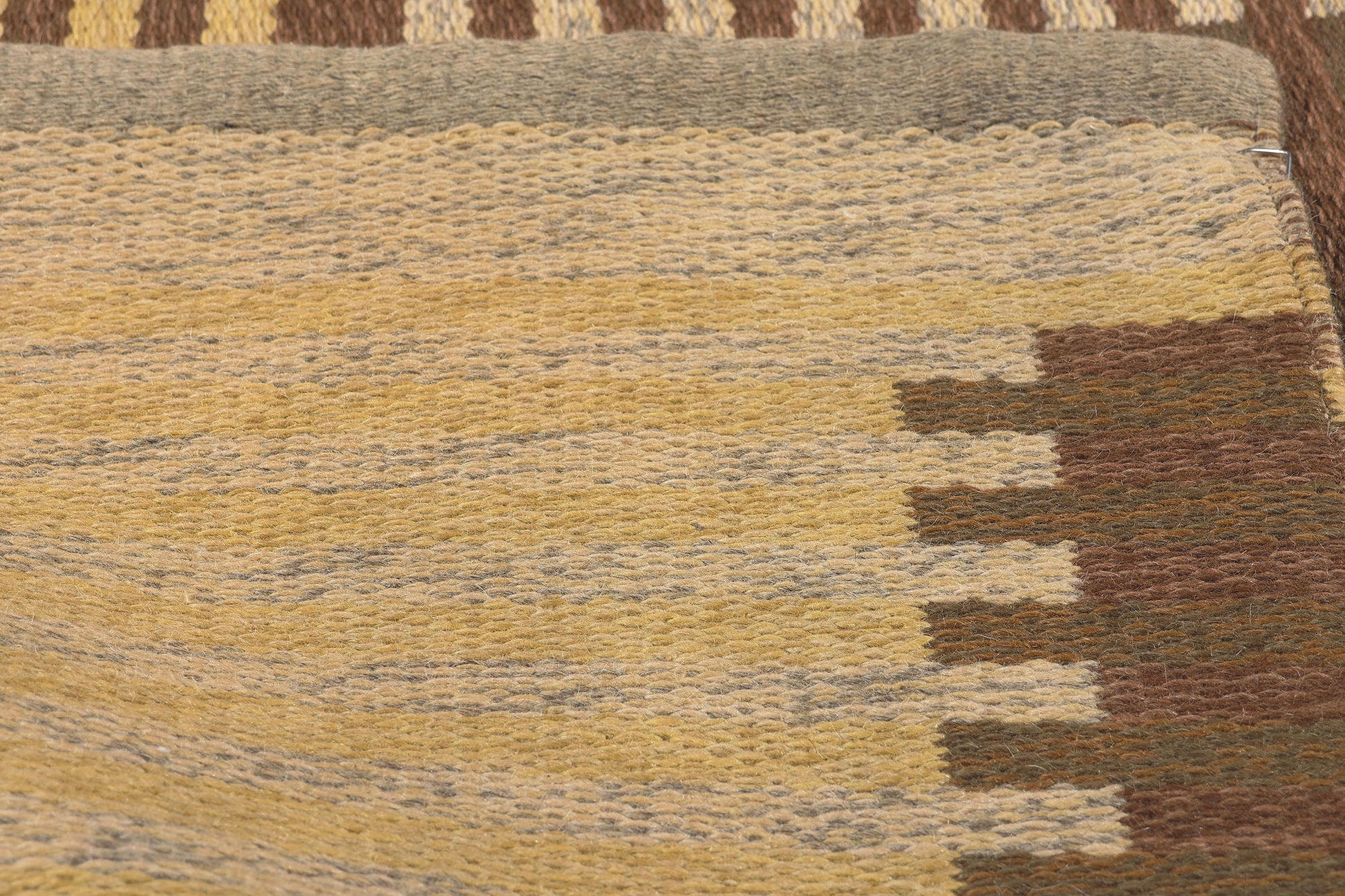 6 x 10 Carl Malmsten Vintage Swedish Rollakan Rug 78609