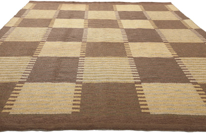 6 x 10 Carl Malmsten Vintage Swedish Rollakan Rug 78609
