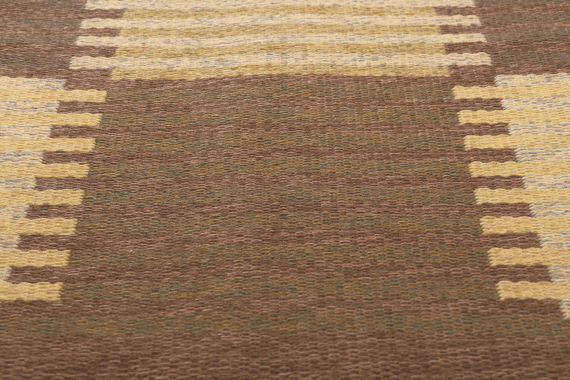6 x 10 Carl Malmsten Vintage Swedish Rollakan Rug 78609
