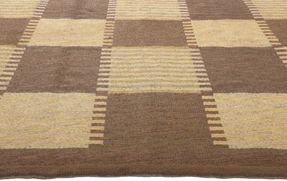 6 x 10 Carl Malmsten Vintage Swedish Rollakan Rug 78609