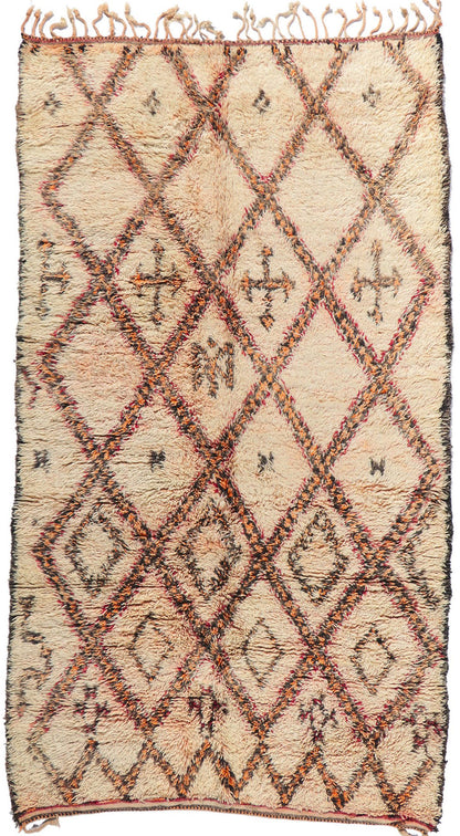 6 x 11 Vintage Moroccan Beni Ourain Rug 21417