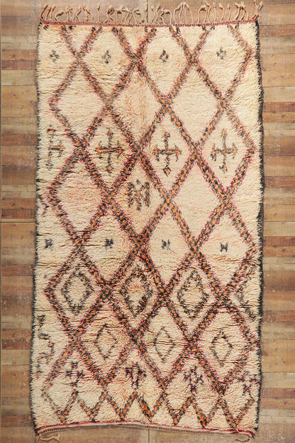 6 x 11 Vintage Moroccan Beni Ourain Rug 21417