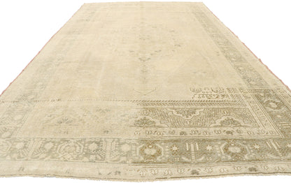 6 x 11 Vintage Turkish Oushak Rug 52834