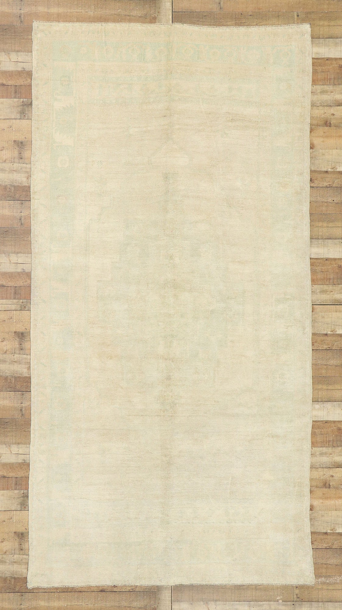 6 x 11 Vintage Turkish Oushak Rug 52973
