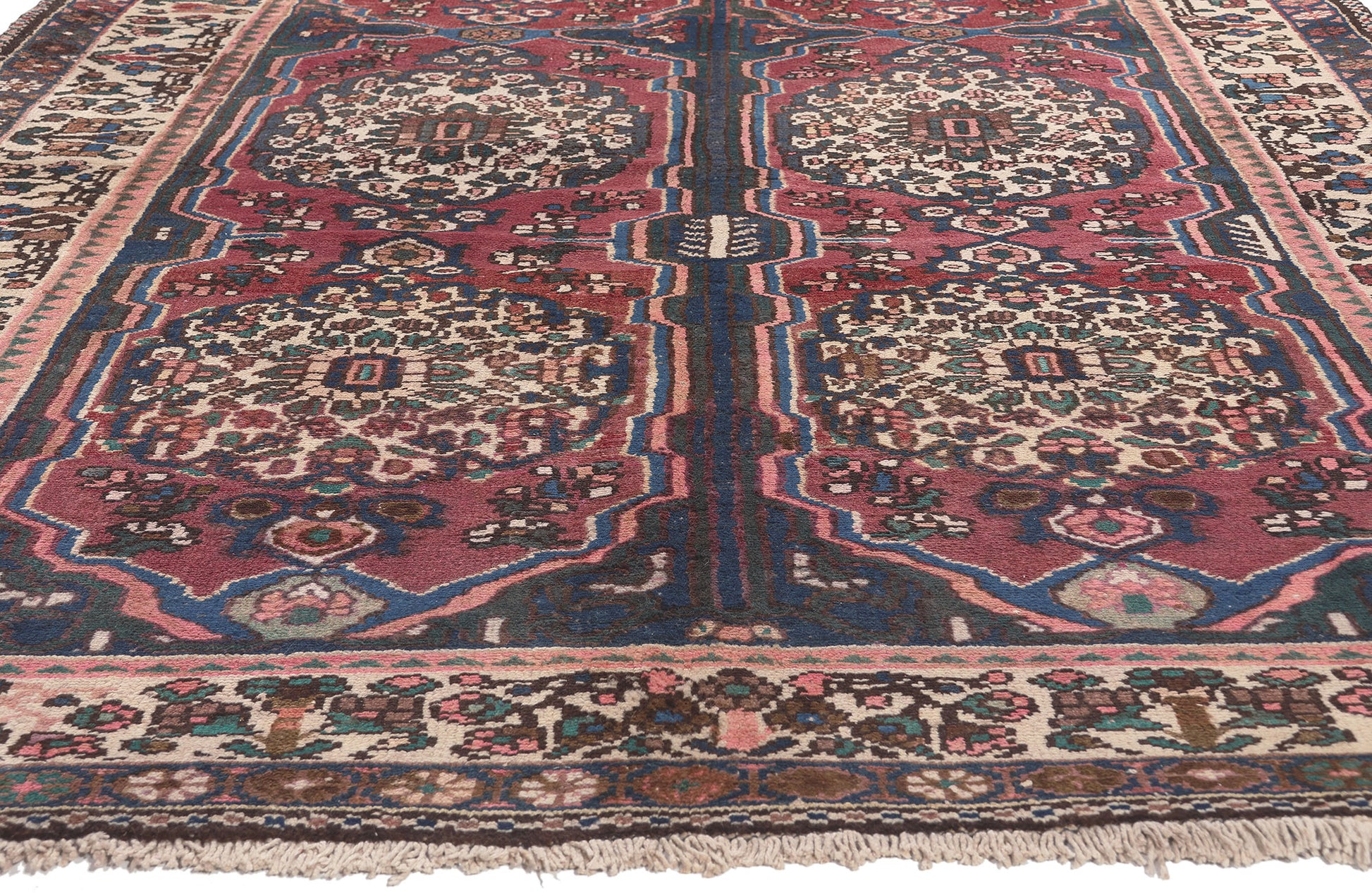 6 x 12 Vintage Persian Bakhtiari Rug 75880