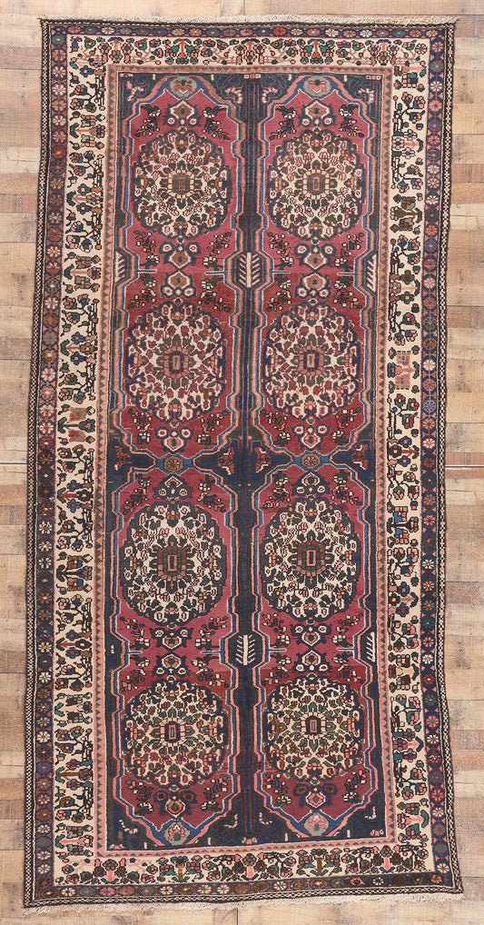 6 x 12 Vintage Persian Bakhtiari Rug 75880